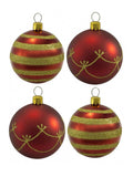 Christmas decoration 20 pcs red metal snowflake jingle bell Christmas ornament for home party decoration tree pendant