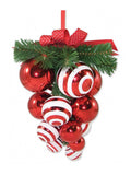 Stripe Crutch Hanging Pendants Plastic Santa Key Hanging Ornament Drop Polymer Christmas Tree Ornaments